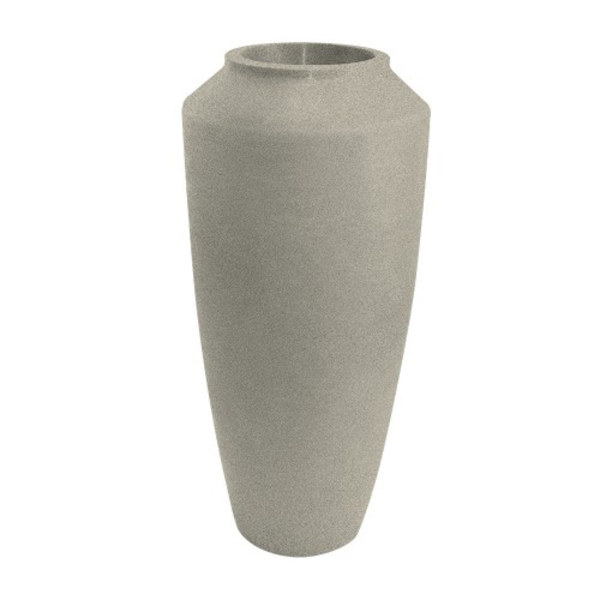 Vaso De Polietileno Thai 58cm Branco Mármore | Formosinha